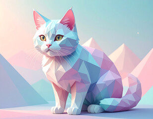 cat with a heart