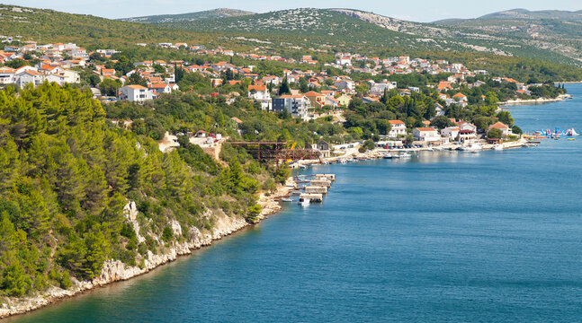 Coastal Town on a Sunny Day