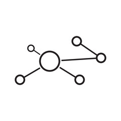 Technology icon. Vector linear icon isolated in black and white