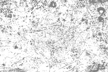 Abstract Neutral Gray Grunge Texture Overlay - Transparent Background Rough Splatter and Scratch Distressed Effect for Posters, Flyers, Album Covers, and Backgrounds