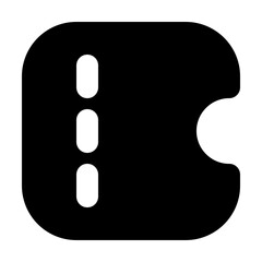 Ticket Filled Icon