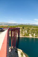 Bridge over water, scenic views