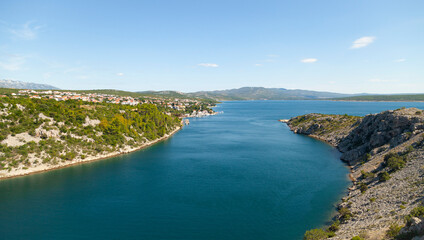 Obraz premium Coastal Channel View