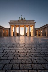 Berlin Brandenburg Gate at sunrise