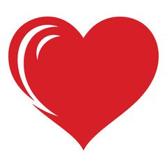 Vector art of red heart