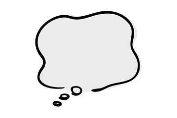 もやもやとした不安や不満の吹き出し ベクター