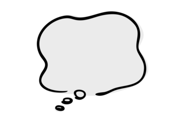 もやもやとした不安や不満の吹き出し ベクター