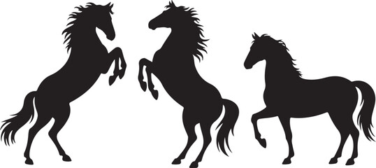 Mustang Horse Silhouette Vector Set"

"Wild Mustang Horse Silhouette Illustration"

"Running Mustang Horse Silhouette Graphic"