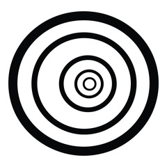 Vector art of concentric circles pattern