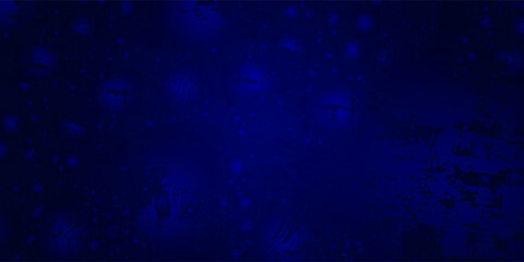 Blue decorative plaster texture with vignette. Abstract grunge background with copy space for design.