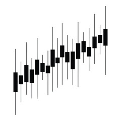 Vector art of candlestick chart