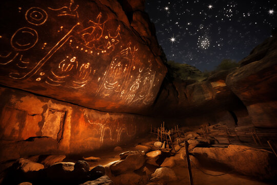 Ancient cave paintings to convey past cultures