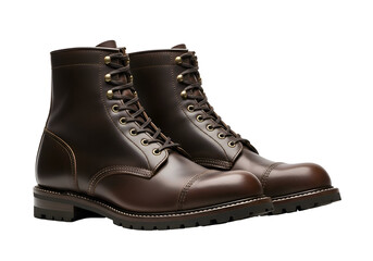 Classic Brown Leather Boots: A Stylish and Sturdy Footwear Choice.