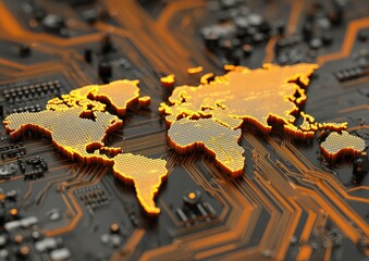 Global network of interconnected circuit board