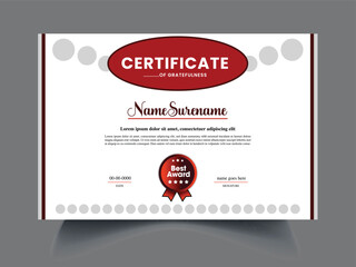 Professional clean Certificate Design Template 
