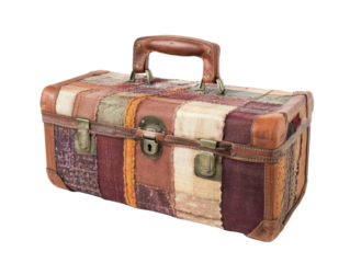 Vintage Patchwork Suitcase