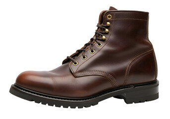 Brown Leather Work Boot: Rugged and Durable Footwear.