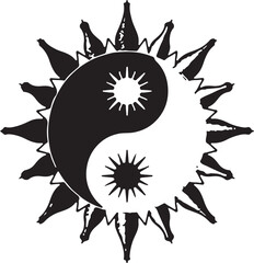 “Yin Yang Sun Symbol Collection”