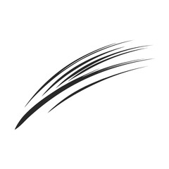 Thin Ink Brush Stroke Vector