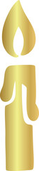 Golden Candle Flame 