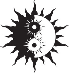 “Yin Yang Sun Symbol Collection”