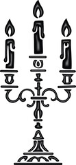 3D Ornate Candelabra 