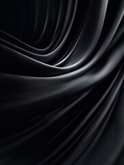 abstract black waves on dark backgroundbackgroundfree space ai generator