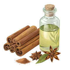 Cinnamon sticks herbal extract star anise spice aromatic