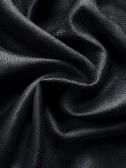 Naklejka premium black ripstop fabric with geometric square pattern texture