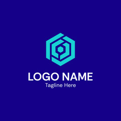 Abstract geometric modern logo design