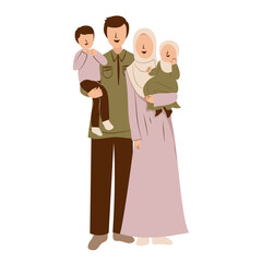 Muslim Family Portrait: Love and Togetherness
