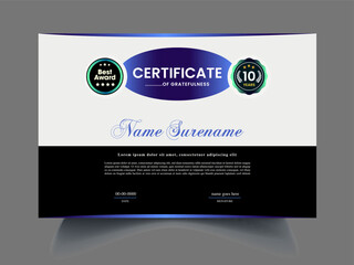 Fototapeta premium Elegant Certificate Template clean Design 