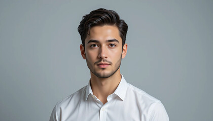 Fototapeta premium Confident Young Professional — Male Business Portrait with Space for Text