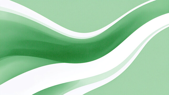 Abstract green wave illustration with smooth flowing lines and gradients, creating a modern and dynamic visual effect for backgrounds and design projects