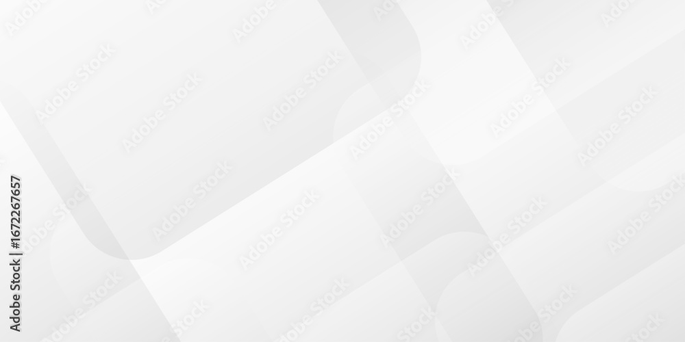 Aufkleber abstract white and gray overlap triangle geometric technology design. minimal rectangle randomly arr