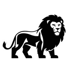 Obraz premium Majestic lion logo design symbolizing strength power and courage for brands seeking a bold identity