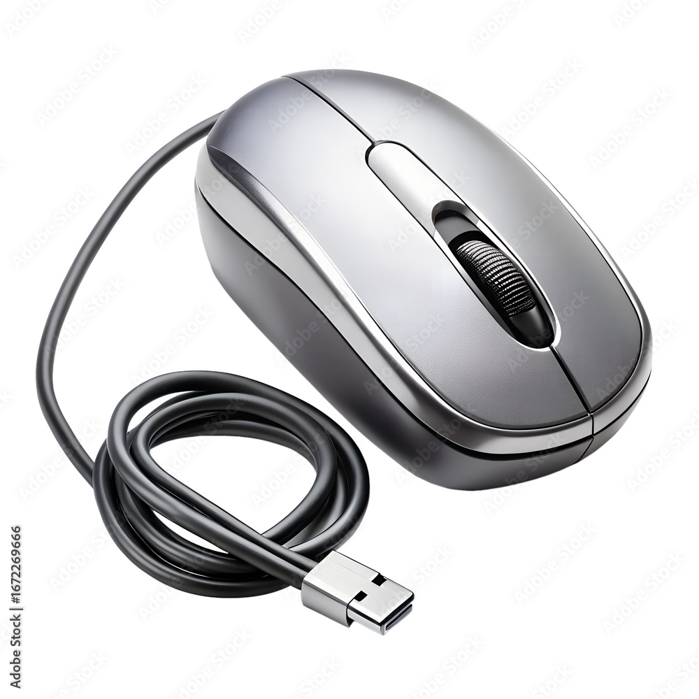 Fototapete wireless computer mouse isolated on white background. png transparent file type with high definition