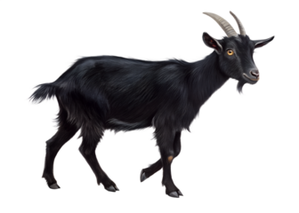 goat  isolated on white background. PNG Transparent file type with high definition quality And vibrant color grading Available.