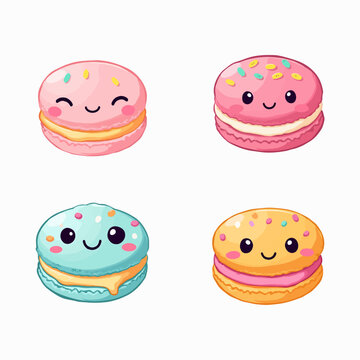 set of funny cartoon smileys