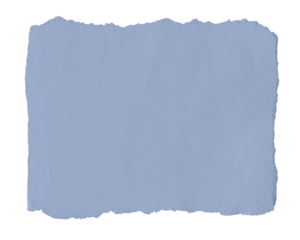 Blue pastel sheet of paper texture. Old ripped paper torn isolated.	