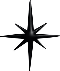 Black Star 3D Shape