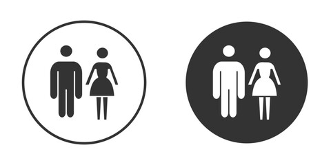 Toilet icon pictogram. Vector outline illustration isolated on white background.