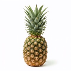 Fototapeta premium Fresh pineapple against a white background 