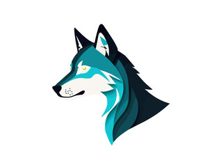 Wolf digital Art, Intricate Powerful and Ready for Print or Web, Sharp Details. Strong Identity. Timeless Design, Symbolize Strength, Courage, Logo, and Leadership

