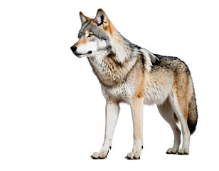 Fototapeta premium Wolf digital Art, Intricate Powerful and Ready for Print or Web, Sharp Details. Strong Identity. Timeless Design, Symbolize Strength, Courage, Logo, and Leadership