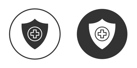 Immune guard icon pictogram. Vector outline illustration isolated on white background.