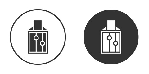 Eid mubarak envelope icon pictogram. Vector outline illustration isolated on white background.