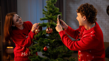 Celebrating the Joy of Christmas Together: Friends Gearing up for a Festive New Year