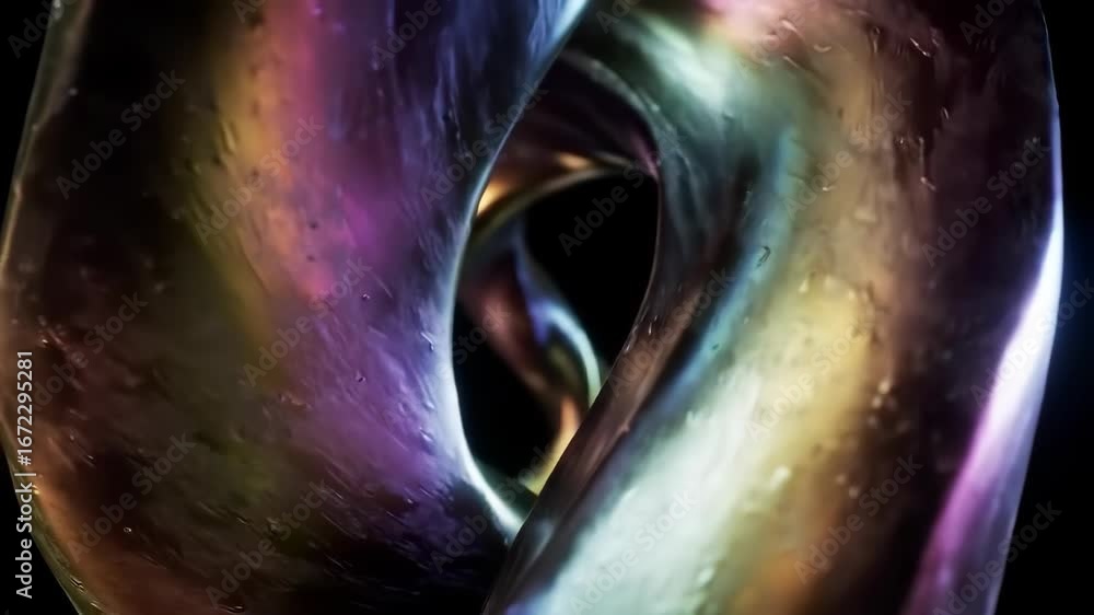 Poster abstract fluid forms a journey through color and texture