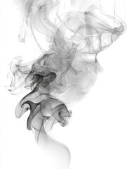 Fototapeta premium white grey smoke vapor swirls and shapes texture transparent background png graphic resource